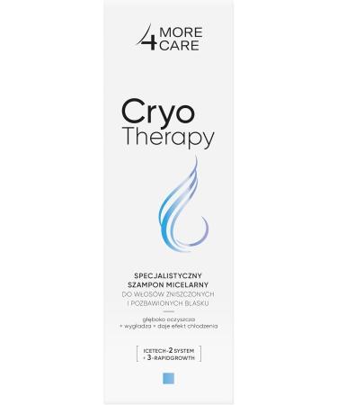 More4Care Cryotherapy Shampoo Damaged Hair 200ml - Buy Online on GoSupps.com