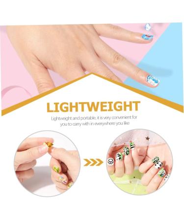 minkissy 2 Sets Children's Nail Art Toys Fingernail Kit Nail Art Kit for Girl Nail Kit for Nail Manicure Kit Nail Tips for Nail Tool Kit Nail Polish Make up 3d Plastic - Buy Online on GoSupps.com