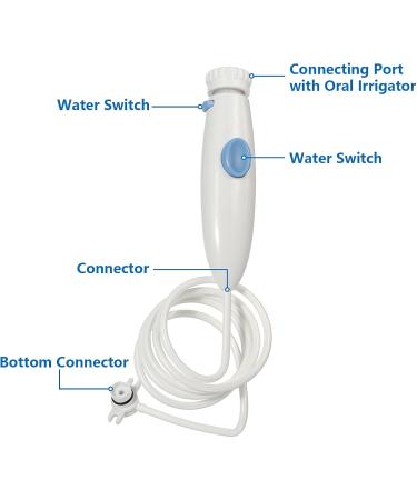Sunlera Oral Irrigator Handle Replacement Hose for WP-100 - High-Quality Universal Fit for Enhanced Oral Care - Buy Online on GoSupps.com