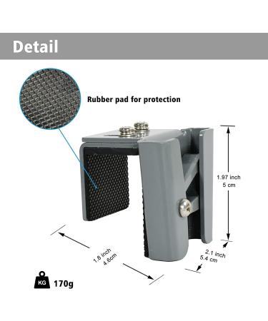 NKEOSN Pontoon Fender Clips - Adjustable Stainless Steel Boat Bumper Clips for Square Rails - 4 Pack - Buy Online on GoSupps.com