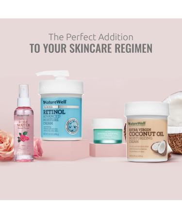 NATURE WELL Clinical Retinol Advanced Moisture Cream 2 Pack (10 Oz Each) - Hydrating Face, Body & Hands Formula for Firmer Skin, Even Tone, Non-Greasy with Pump - Buy Online on GoSupps.com