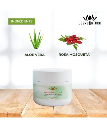 Anti-wrinkle face cream with aloe vera snail slime and rosehip: nutrition and protection for radiant skin cosmonature 100 ml SPF15 - Buy Online on GoSupps.com