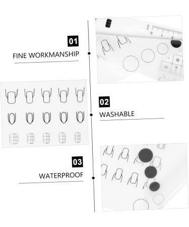 Housoutil 1pc Silicone Manicure Pad Silica Gel Tool Kit White Printing - Buy Online on GoSupps.com