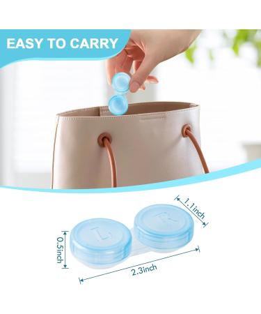 50 Pack Contact Lens Cases - Cute Leak-proof & Bulk Transparent Contact Cases in 5 Colors for Home & Travel - Buy Online on GoSupps.com