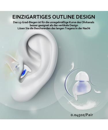 DONGSHEN Reusable Noise Cancelling Ear Plugs for Sleeping - Ultra Soft Silicone Earplugs for Deep Sleep, Concerts, and More (Blue) - Buy Online on GoSupps.com