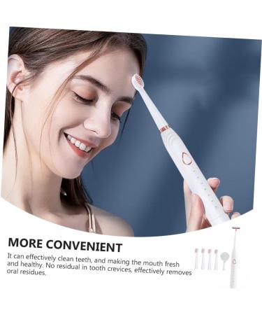 Shop Homsfou Electric Toothbrush & Dental Floss Set - USB Automatic Cleaning Brush for Kids | Durable ABS Design - Buy Online on GoSupps.com