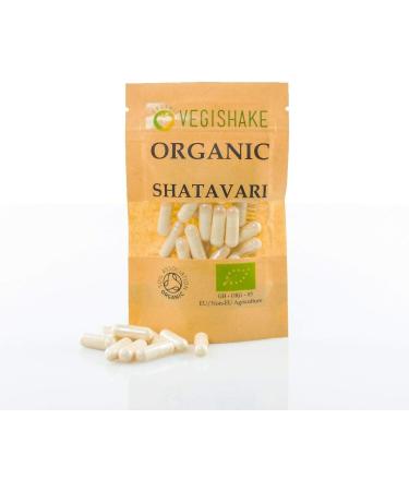 Organic Shatavari HPMC Capsules 800mg Wellness Supplements Hormonal Balance - Male/Female Reproductive Hormones - Libido Vegan Halal Kosher (60 Capsules) - Buy Online on GoSupps.com