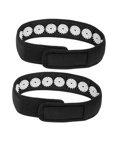 Anneomas 1 set 2 pieces of head massage belt yoga headband massage headband acupressure wraps headband for acupuncture massage belt skin lift and chin up belt