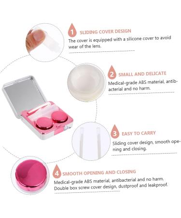 Solustre 8-Piece Quadratic Glasses Case Set | Stylish Protective Holders with Mirror Film Lens & Marble Design for Travel - Buy Online on GoSupps.com