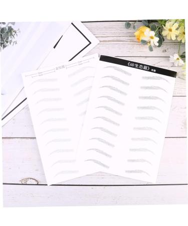 Beavorty 6 Sheets Pairs Faux Eyebrow Artificial Eyebrow Patch Eyebrow Stickers Makeup Tools Disposable 3d - Buy Online on GoSupps.com