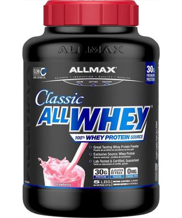 ALLMAX Nutrition - ALLWHEY Classic - 100% Whey Protein - Strawberry - 5 Pound (665553111360)