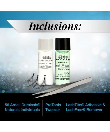 Shop Ardell Individuals Starter Set - Real Hair Single Eyelashes for Extensions | Includes Glue Remover & Tweezers - Short Medium & Long Options - Buy Online on GoSupps.com