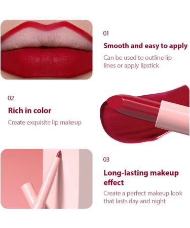 NHPY 1 x matte lip liner with lipstick water resistant lasts 24 hours stain resistant highly pigmented soft lip contour - Buy Online on GoSupps.com