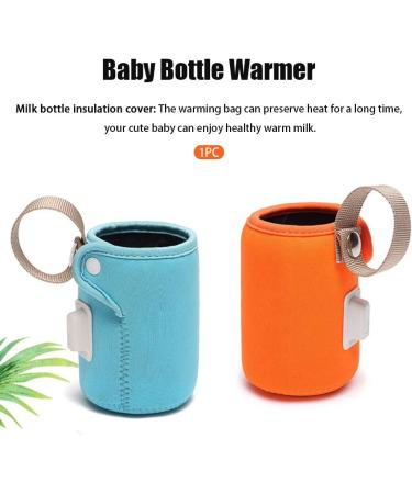 Jiakalamo USB Baby Bottle Warmer - Portable Car Travel Milk Heater for Night Feeding and Outings - Orange - Buy Online on GoSupps.com