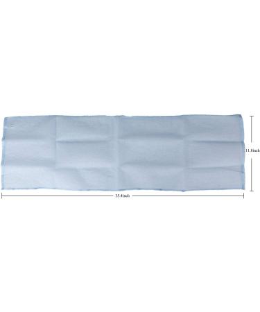 KAKOOI Long Exfoliating Nylon Bath Cloth/Towel Set - 35 inches, 2PCS, Blue & Stripes - Magic Shower Washcloth for Body | Gentle & Rough Scrubbing | Exfoliate & Cleanse Skin Efficiently - Buy Online on GoSupps.com