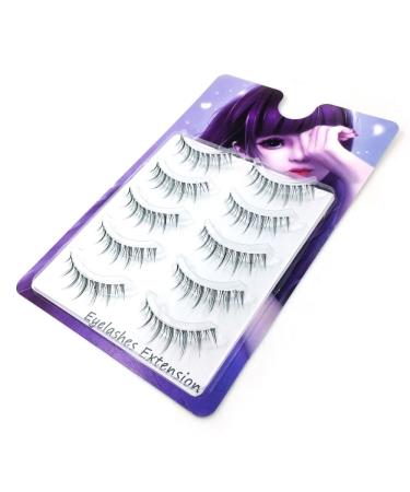 5 Pairs Fluffy Manga Lashes | 3D Cosplay & Natural Look False Eyelashes | Handmade Soft Clear Band | Reusable Thai Eyelashes - Buy Online on GoSupps.com