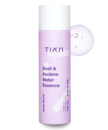 TIAM Snail & Azulene Water Essence  Snail Essence Snail Essence  Hydrating Toner for Face with Snail Secretion Filtrate  Repair Damaged Skin  Snail Mucin  6.1 fl oz