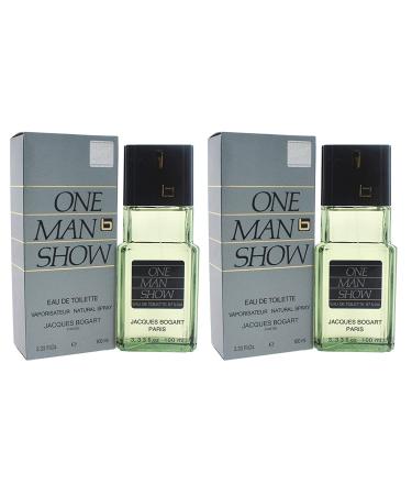 One Man Show By Jacques Bogart For Men. Eau De Toilette Spray 3.3 Ounces (Pack of 2) 3.33 Fl Oz (Pack of 2) Modern
