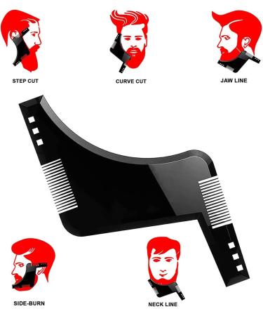 Barte Beard Template & Comb - Perfect Chin Beard Forms for Kids & Adults | International Shipping - Buy Online on GoSupps.com