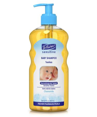 Dr. Fischer Newborn & Baby Essentials Shampoo. Tear-Free, Hypoallergenic, Gentle Hair & Scalp Natural Chamomile and Vitamin B5.16.9Oz