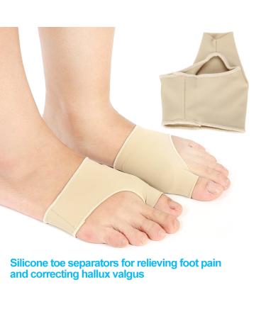 Bunion Corrector Silicone Pads - Foot Guard Relief Kit for Hallux Valgus Pain - Protector Sleeves (Size L) - Buy Online on GoSupps.com