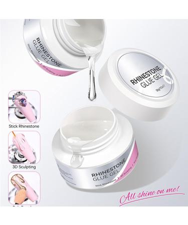 Rhinestone Gel | Strong Strong Adhesive - Nail Gel Accessories & Rhinestone Glue 30g - For Bonding Jewelry Adults Women Girls Indoor Outdoor Parties Christmas - Buy Online on GoSupps.com