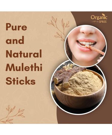 Organic Spree Licorice Root (Mulethi Sticks) | Glycyrrhiza glabra Yashtimadhu | 5.3 oz (150 gm) | Herbal Support for Clear Voice Smooth Digestion & Daily Wellness* | GMP Certified 150gm - Pack of 1 - Buy Online on GoSupps.com