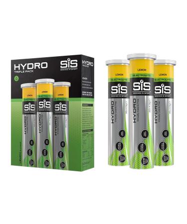 Science In Sport Hydro Hydration Tablets Gluten-Free Zero Sugar Lemon Flavour Plus Electrolytes 60 Effervescent Tablets (20 x 3 Bottles) 60 Tablets - Buy Online on GoSupps.com