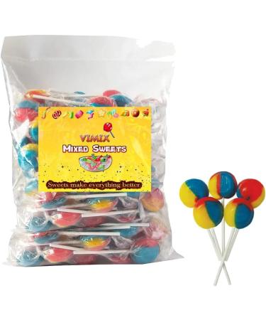 Wrapped Tutti Frutti Mega Lollies 500g VIMIX | Individually wrapped - Buy Online on GoSupps.com