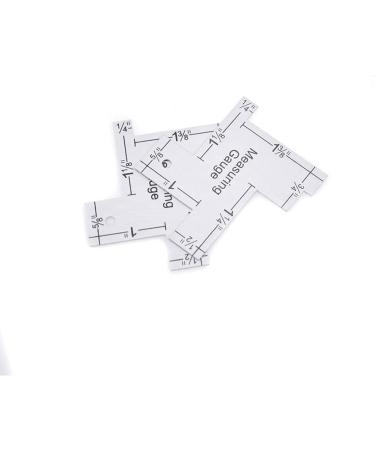 Semetall 2Pack Mini 2" Hand Measuring Gauge for Quilting Sewing and Patchwork Plastic Silver 2 Inch - Buy Online on GoSupps.com