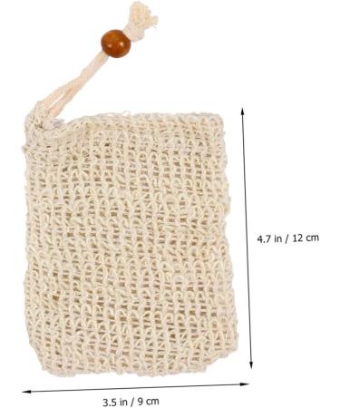 BIUDECO 14pcs Handmade Soap Storage Bag Soap Bags Mesh Exfoliating Soap Saver Mesh Storage Bags Cotton Linen - Buy Online on GoSupps.com