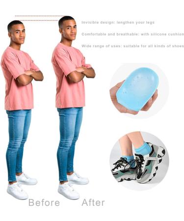 Height Max Socks & Insoles - 3 Inch Invisible Shoe Lift Pads for Men & Women - Black Height Increase Solution - Buy Online on GoSupps.com