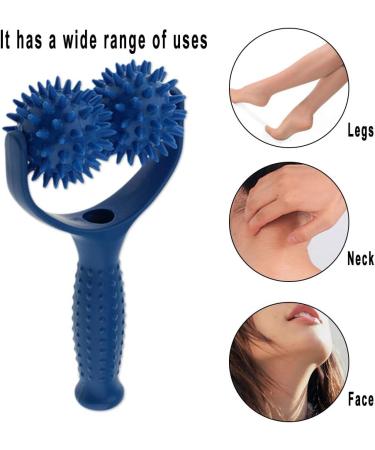Baosity Blue Ball with Handle - Pain Relief Muscle Reflexology Massage Device for Hands & Feet - Buy Online on GoSupps.com