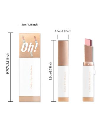 Freeorr Double Colors Gradient Eyeshadow Stick 6 Colors Waterproof Glitter & Matte Finish - Buy Online on GoSupps.com