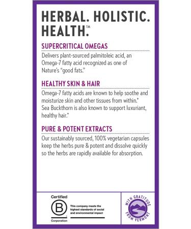 New Chapter Supercritical Omega 7 with Sea Buckthorn - 30 Vegetarian Capsules - Buy Online on GoSupps.com