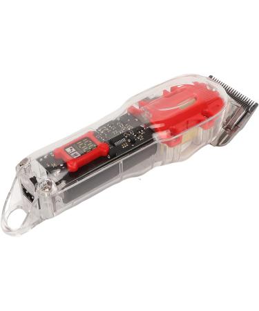 Qukaim Hair Cutting Clipper Electric Hair Clipper with LED Display Incisive Blade Grooming Trimmer 6 Guide Combs Transparent - Buy Online on GoSupps.com