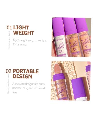 Didiseaon 3pcs Fairy Highlighter Powder - Glitter Makeup for a Radiant Glow | International Shipping Available - Buy Online on GoSupps.com