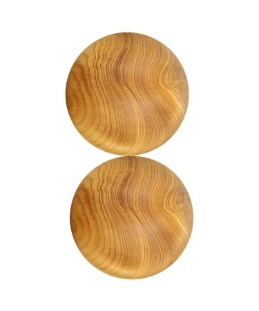 Beaupretty 2st massage globe Hand trainer Hand massage balls wood massage ball foot massage ball Neck massage device Fitness massage balls Massage balls for hands sport roll the ball