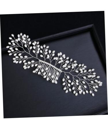 DOITOOL Hair Accessory Hair Accessories Hair Piece for Women Hair Trinkets Hair Ornaments Handmade Hair Comb Elegant Headdress Party Headwear Manual Hairpin Pearl Headgear Women's White - Buy Online on GoSupps.com