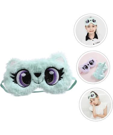 Homoyoyo Cache- il De Sommeil Peluche Portable Masque Pour Dormir Avec Grands Yeux Amusants Protection Pour Yeux Vert - Buy Online on GoSupps.com