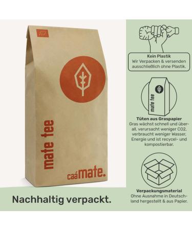 Bio Yerba Mate Tea 200g | Organic Fair & Ecological | Fresh & Green Mate Leaves | Certified & Packaged in Germany - Buy Online on GoSupps.com