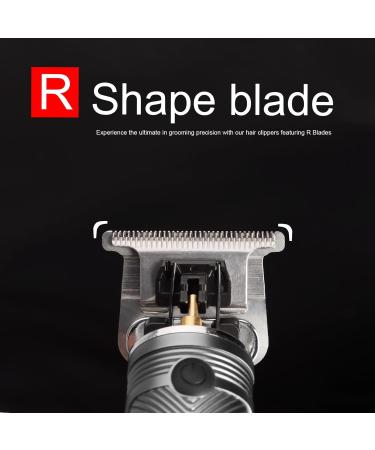 Zero Gapped Beard Trimmer & Hair Clipper for Men - Cordless Precision Edges Sharp Blades LCD Display USB Rechargeable Model 215 Skull Silver - International Shipping Available - Buy Online on GoSupps.com