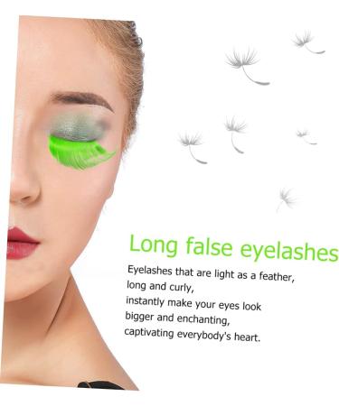 Beaupretty 10 Pairs Halloween Extra Long False Eyelashes Halloween Eyelashes Exaggerated Fake Eyelashes Green Mascara Black Fancy Dress Halloween Costume Lashes Colored Lashes Bulk Slim - Buy Online on GoSupps.com
