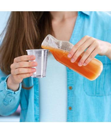 Turbo Bee 500Pack 9 OZ Clear Plastic Cups Cold Party Drinking Cups Transparent Plastic Cups Bulk Disposable Cups for Wedding Thanksgiving Christmas Party 500pack-9oz - Buy Online on GoSupps.com