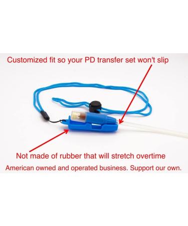 Customized Peritoneal Dialysis Transfer Set Holder for Smaller PD Sets | Adjustable Lanyard - Blue - Buy Online on GoSupps.com