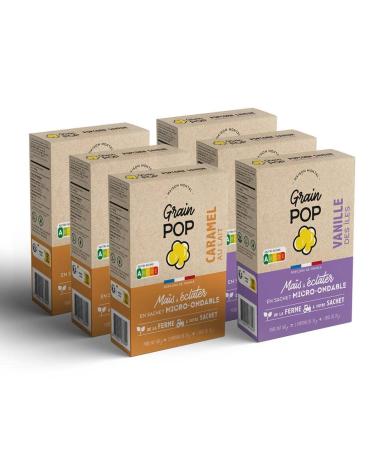 Popcorn clater x10 | Saveurs Premium | Caramel Vanille Barbecue Ch vre Thym Cacao (Caramel au lait)