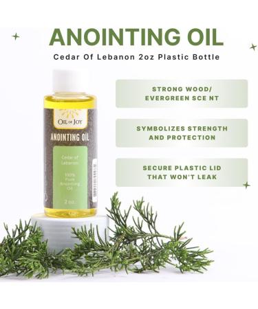 Cedar of Lebanon Anointing Oil 2 Oz - Holy Christian Oil for Divine Strength & Protection | Oil of Joy - Buy Online on GoSupps.com