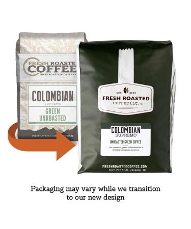 5lb Kosher Unroasted Colombian Supremo Coffee Beans - Fresh Roasted 5lb Pack - Buy Online on GoSupps.com