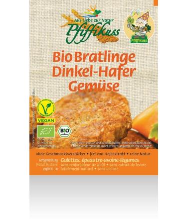 Pfiffikuss Organic Spelt-Oat-Vegetable Patties 160g