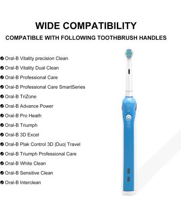 Oral B 8 Pack Professional Electric Toothbrush Replacement Heads - Medium Soft Bristles - Precision Clean Refills - 8 Count - Buy Online on GoSupps.com